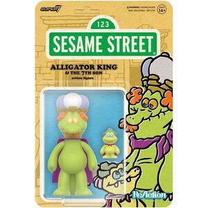 Super7 - Sesame Street - ReAction Wv4 - Alligator King  COLLECTIBLES